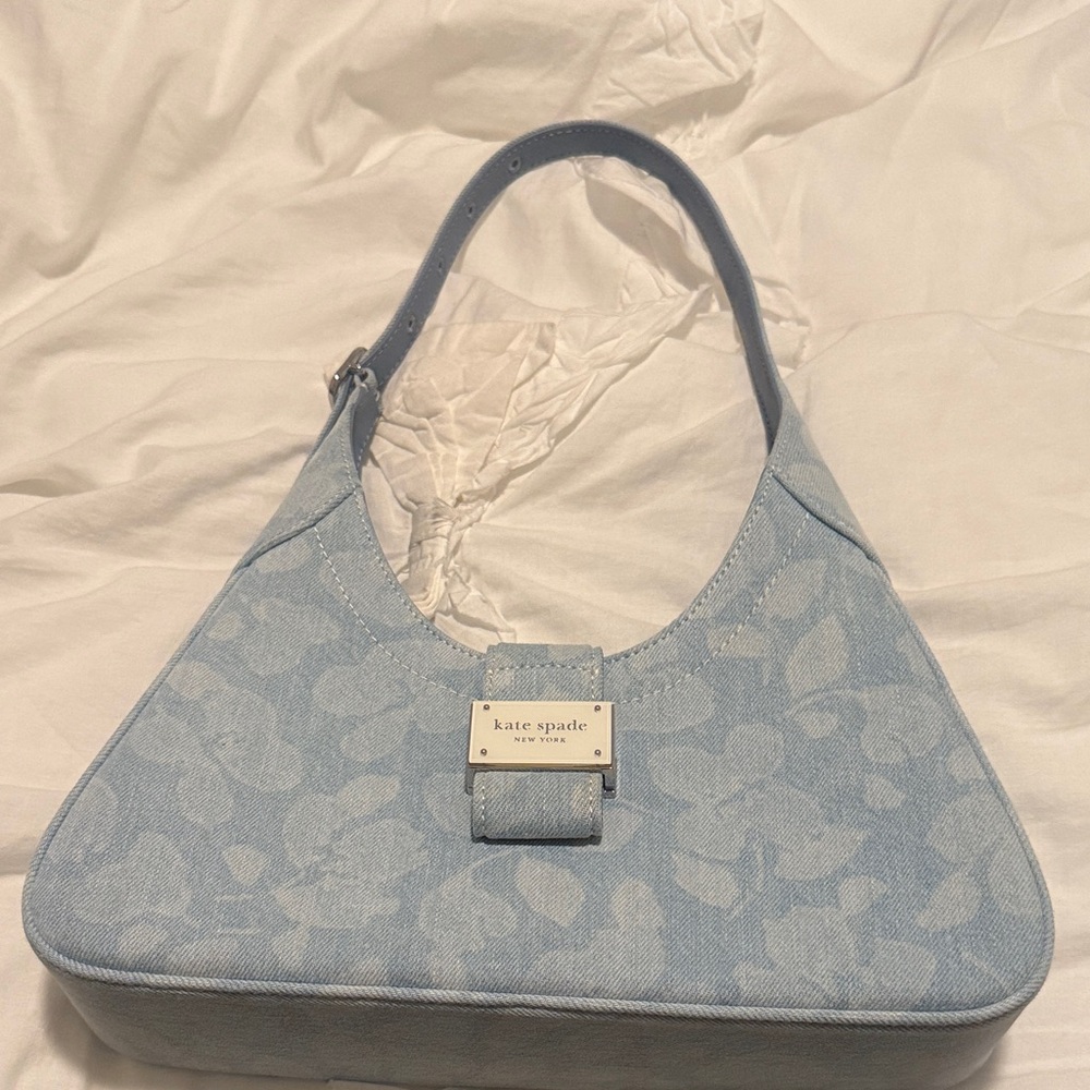 Nouveau Small Shoulder Bag in Denim